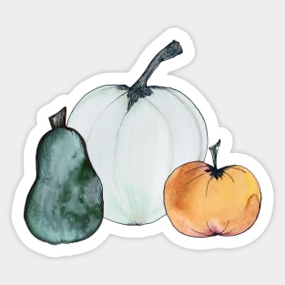 Fall Harvest Pumpkins Sticker